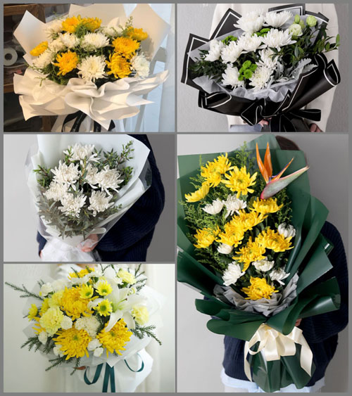 山东菏泽牡丹区马岭岗镇刘坊村白事花束代送